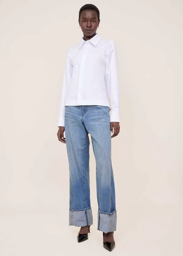 Blouse Met Plooien | Vanilia Fashion