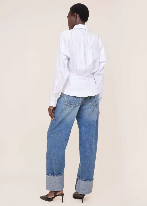Blouse Met Plooien | Vanilia Fashion