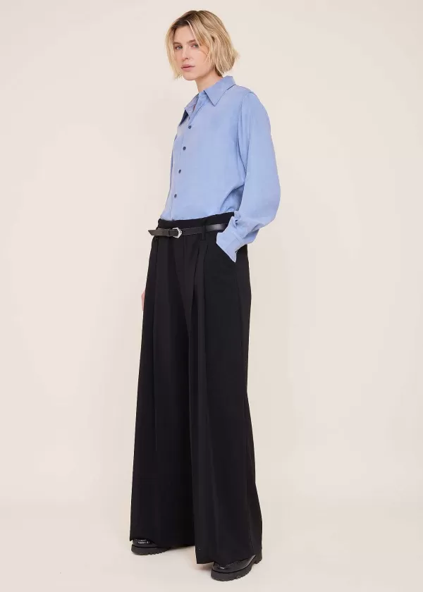 Cr Pe Broek Met Bandplooien | Vanilia Cheap