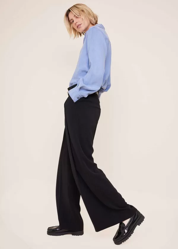 Cr Pe Broek Met Bandplooien | Vanilia Cheap