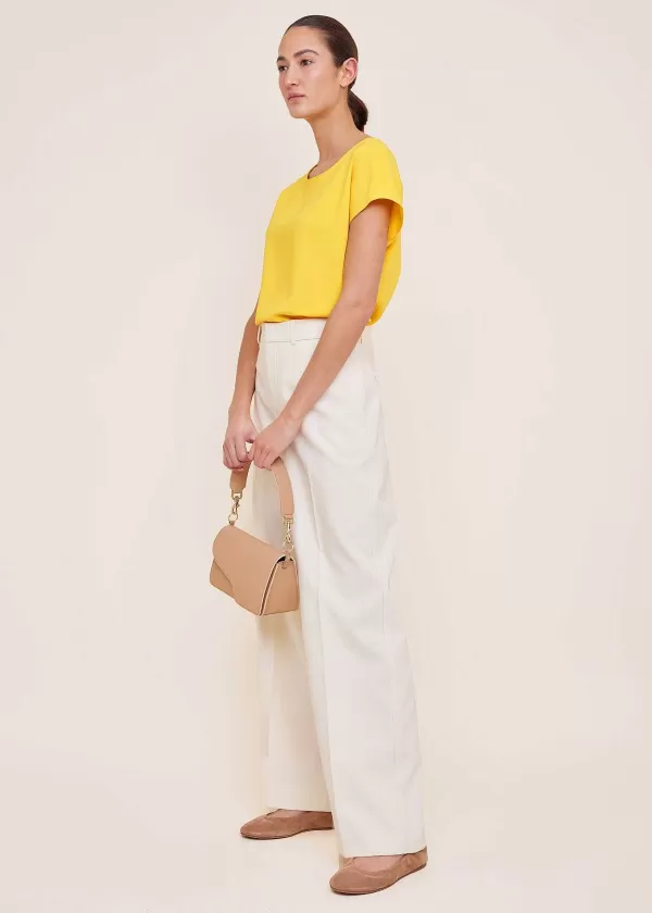 Cr Pe Top Met Split | Vanilia Shop