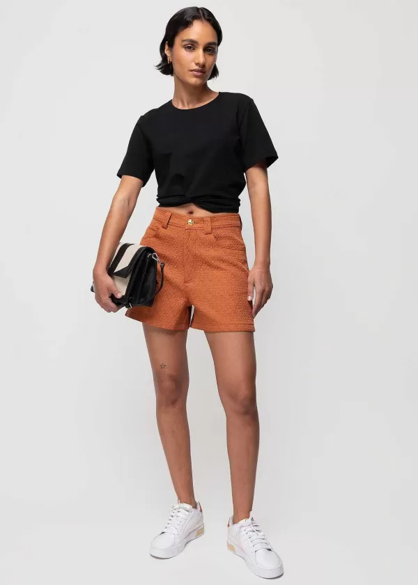 Cropped Shirt Met Knoopdetail | Vanilia Discount