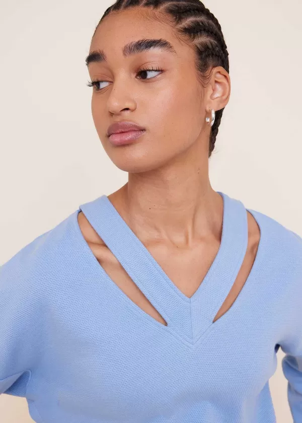 Cut-Out Trui Met V-Hals | Vanilia Hot