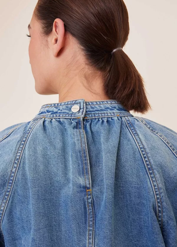 Denim Puff Top | Vanilia Outlet