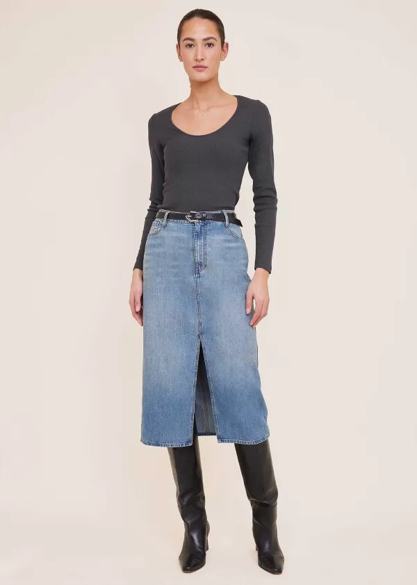 Fitted Jersey Top Met Ronde Hals | Vanilia Outlet