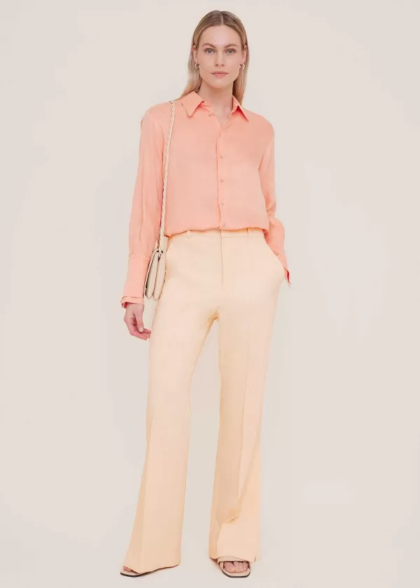 Flaired Viscose Blend Trousers | Vanilia Sale