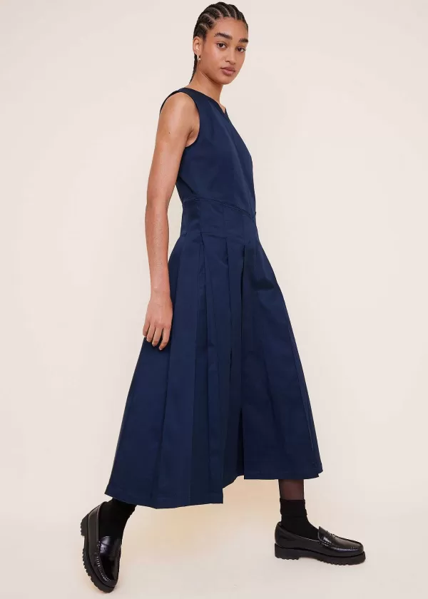 Geplooide Midi-Jurk | Vanilia Cheap