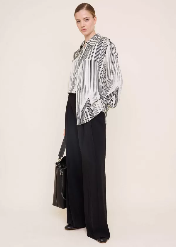 Graphic Viscose Blouse | Vanilia Fashion