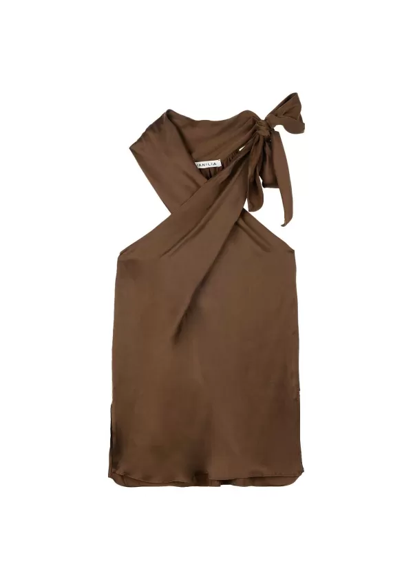 Halter Satin Top | Vanilia Online