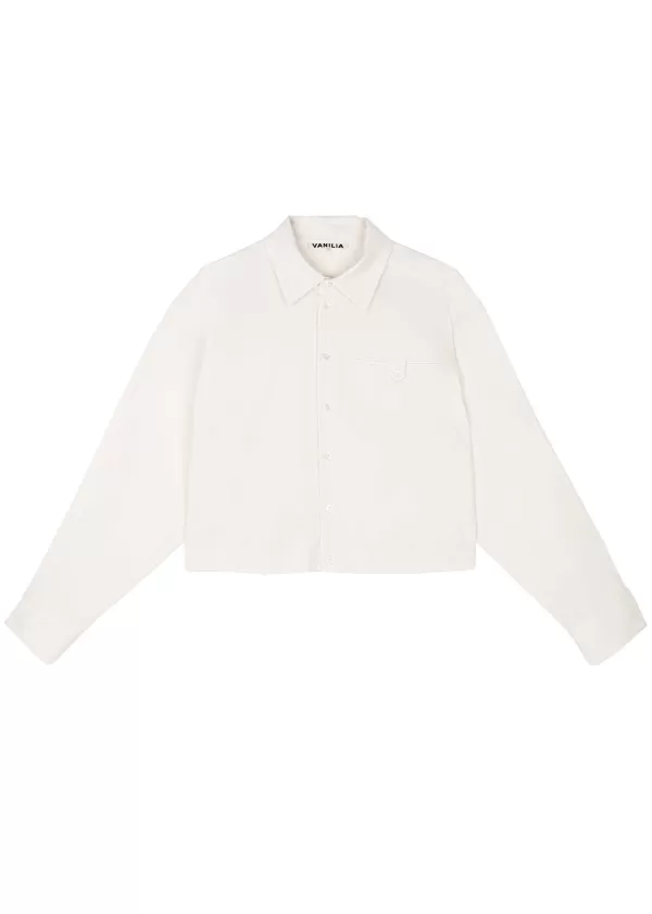 Katoenen Cropped Blouse | Vanilia Store