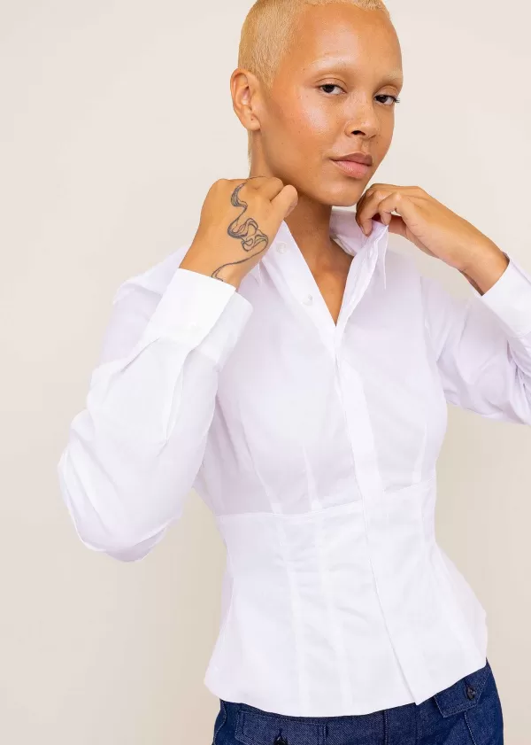 Katoenen Poplin Blouse | Vanilia Discount