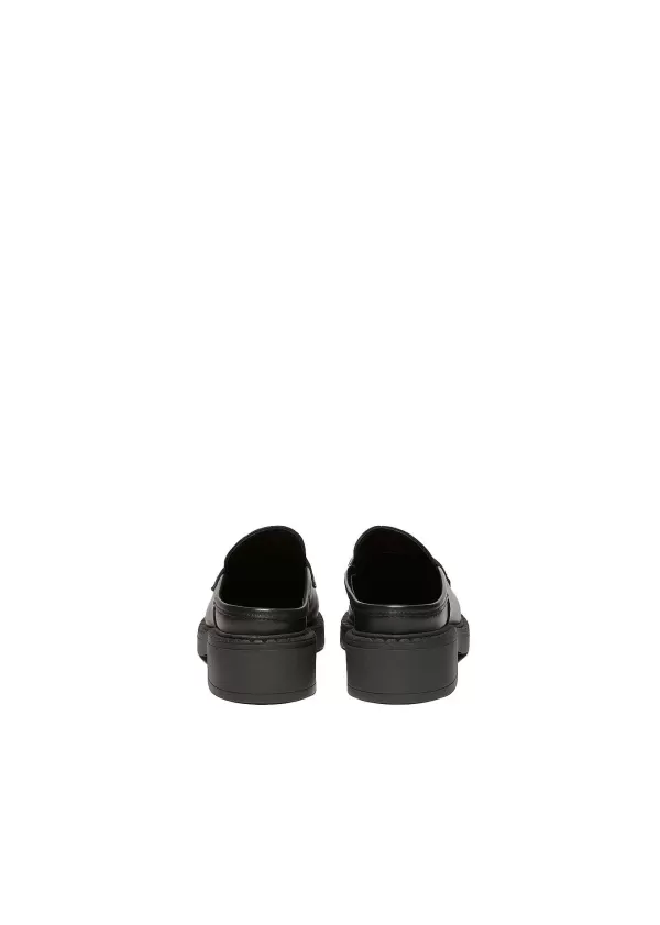 Leren Saddle Slide Loafer | Vanilia Cheap
