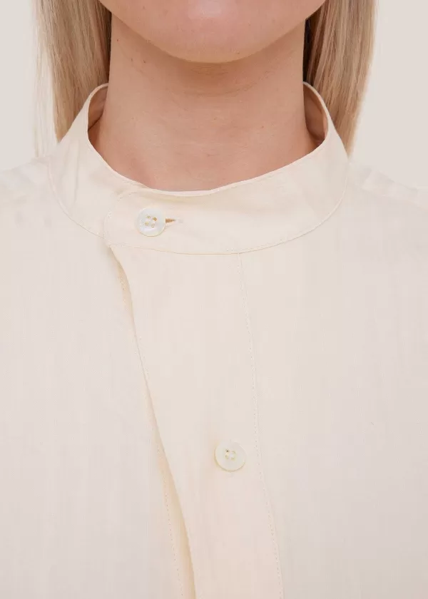 Linnenblend Blouse Met Army Detail | Vanilia Cheap