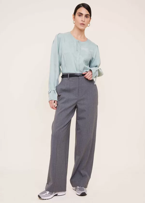 Lyocell Blouse Met D-Ringen | Vanilia Fashion