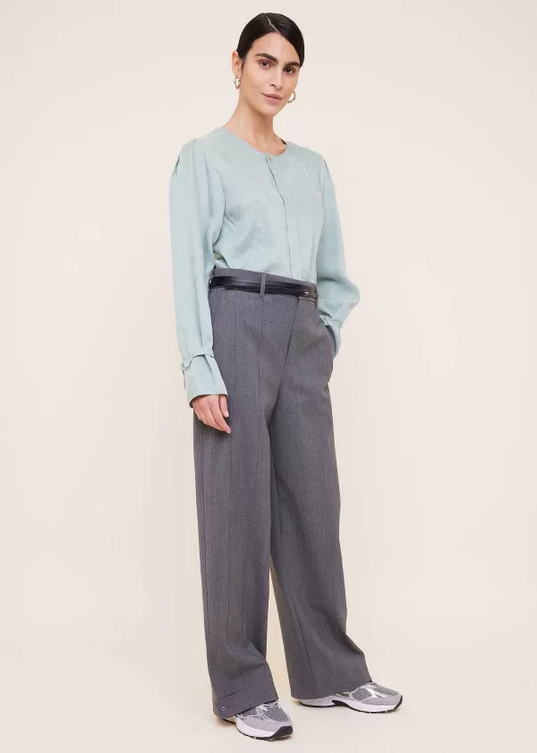 Lyocell Blouse Met D-Ringen | Vanilia Fashion