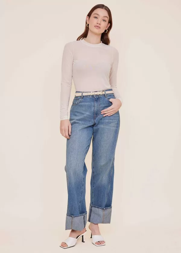 Mesh Longsleeve Top | Vanilia Flash Sale
