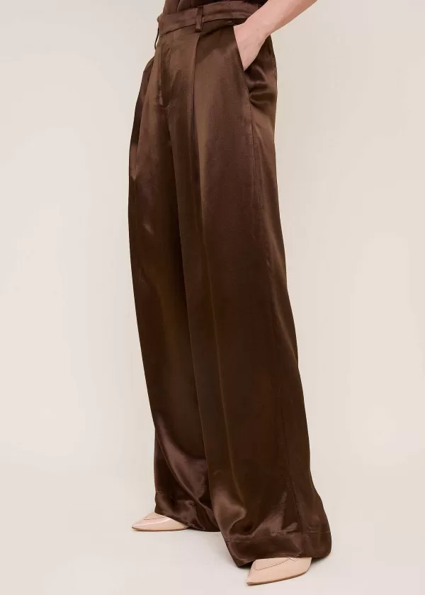 Pleated Satin Trousers | Vanilia Online