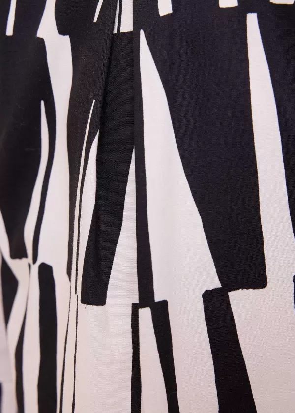 Pleats Print Cotton Short | Vanilia Online