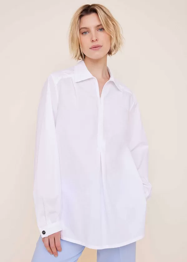Poplin Blouse Met Rits | Vanilia Best