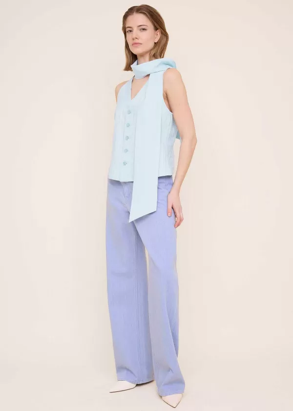 Scarf Jacquard Gilet | Vanilia Flash Sale