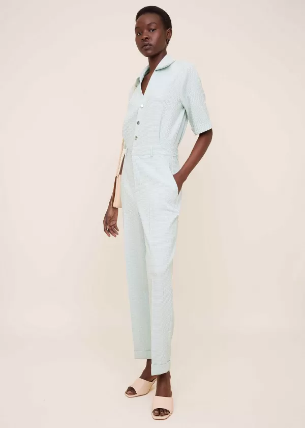 Shortsleeve Waffle Jumpsuit | Vanilia Fashion