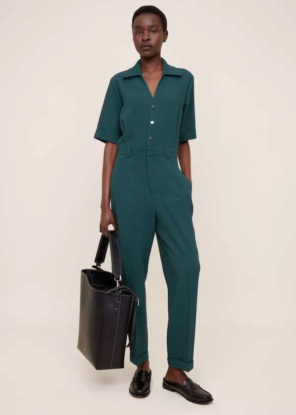 Shortsleeve Waffle Jumpsuit | Vanilia Discount