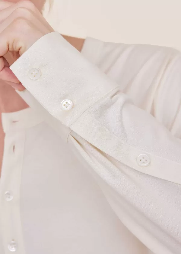 Sleeveholder Jersey Henley | Vanilia Online