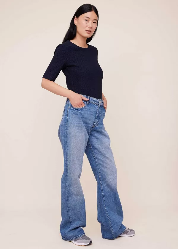 Struc Top Korte Mouw | Vanilia Best Sale