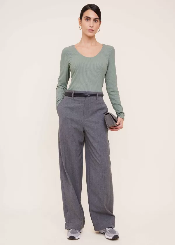 Tricot Rib Top Longsleeve | Vanilia Cheap