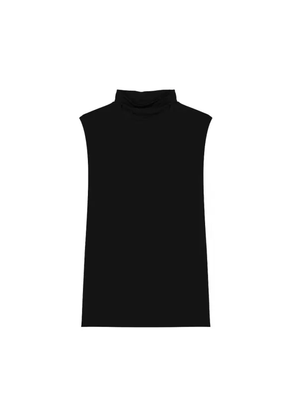 Tricot Tanktop Met Col | Vanilia Cheap