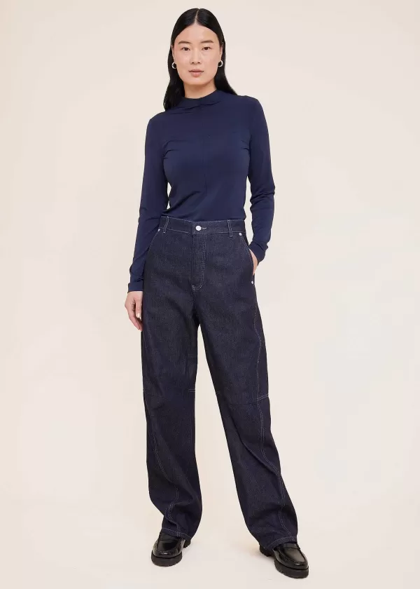 Tricot Top Met Mock Neck | Vanilia Fashion