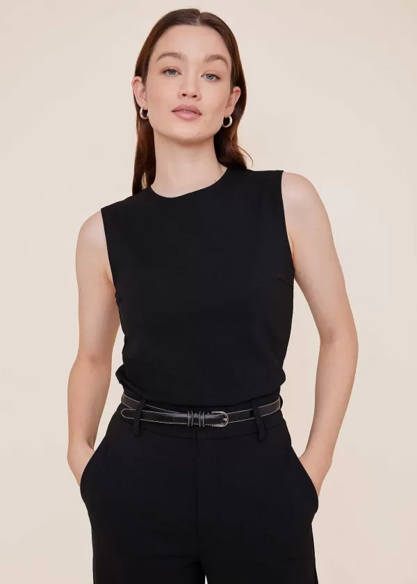 Twill Mouwloze Top | Vanilia Flash Sale