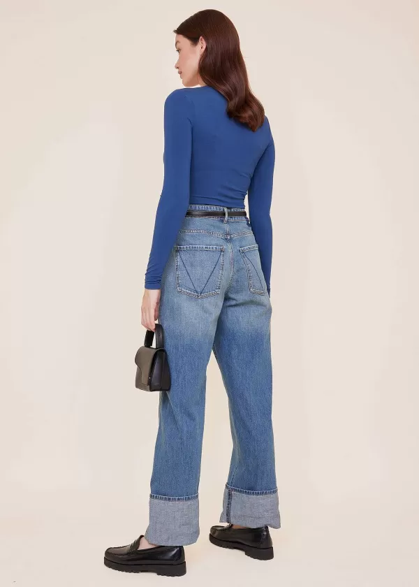 Viscose Longsleeve Met Lage Hals | Vanilia Outlet