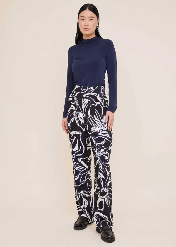 Viscose Wide Leg Broek | Vanilia Fashion
