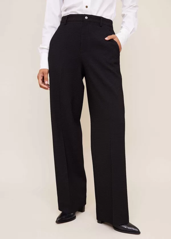 Wafel Structuur Pantalon | Vanilia Discount