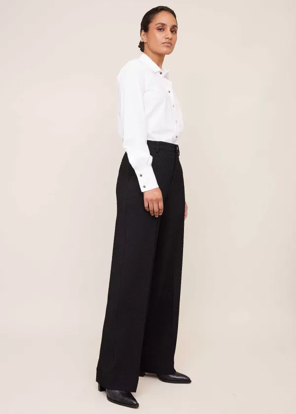 Wafel Structuur Pantalon | Vanilia Discount