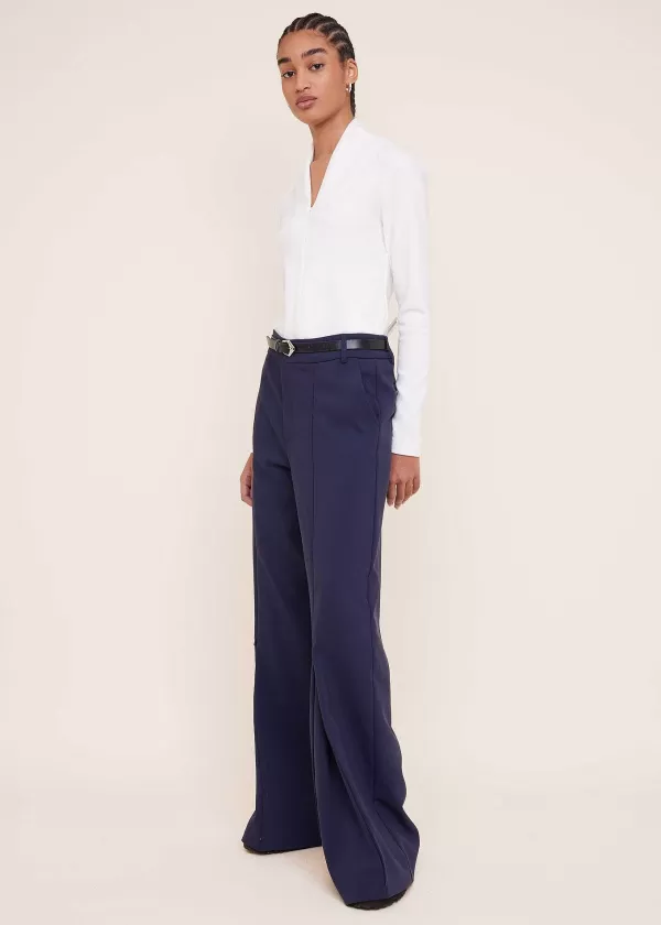 Wide Leg Broek Met Rits | Vanilia Best Sale