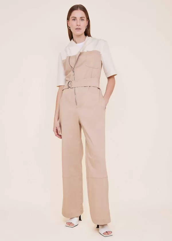 Wrap Twill Jumpsuit | Vanilia Shop